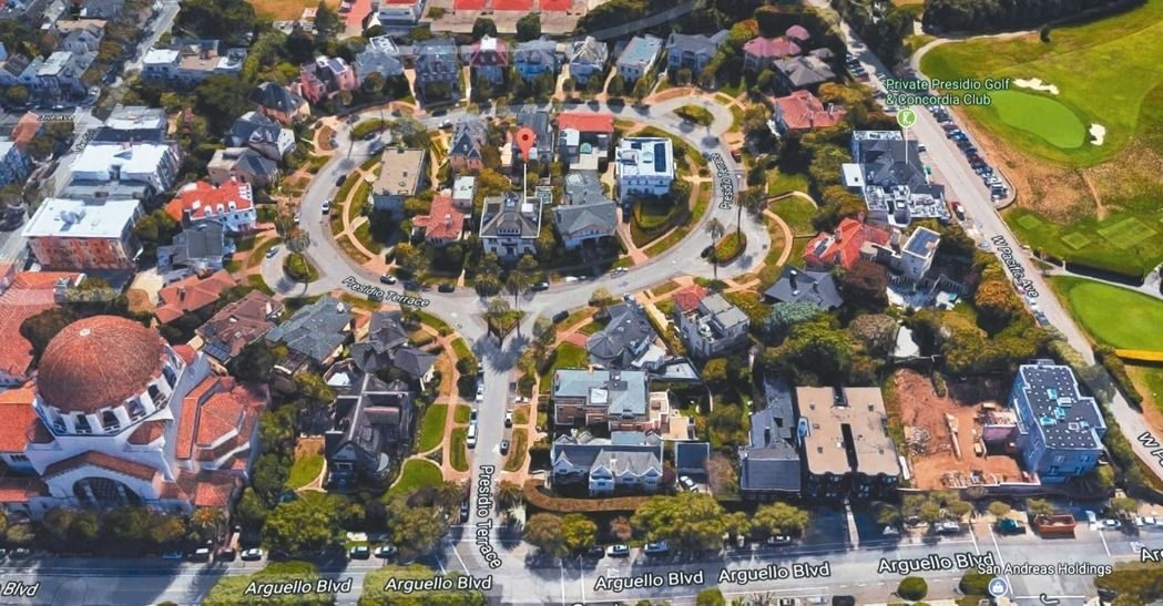 普瑞西迪諾街。 （图/取自google earth）