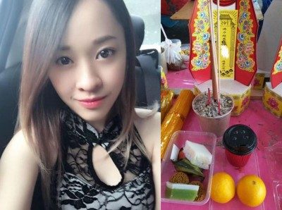 「被分手」的女友为了报复男友，用他的名设了一个灵位，帮他「超渡」。